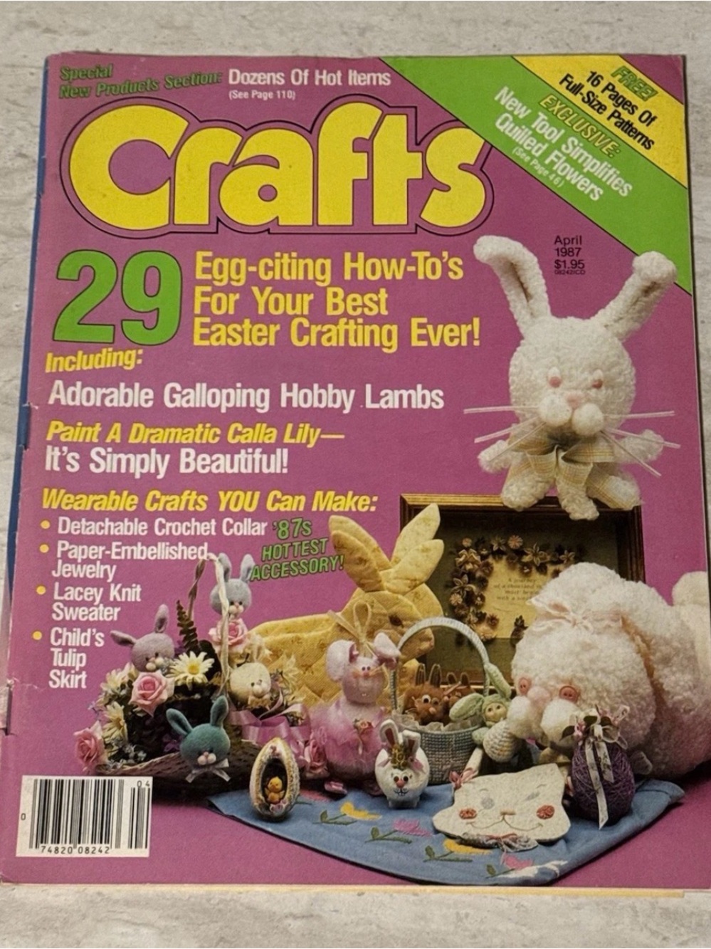 Crafts Magazine April 1987 Vintage Home Decor & Crafts